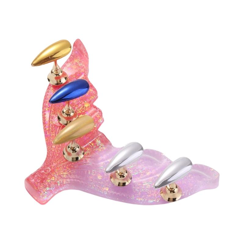 

Акрилові стенди для практики нейл-арту Магнітні тримачі для кінчиків нігтів Навчальні стенди для демонстрації нігтів Тримачі для кристалів для нігтів своїми руками