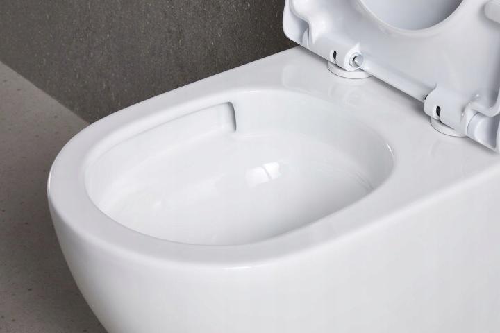 Pureline Fluxa 49X36 CM Tornado Wall-Hung Toilet With Seat W/O White