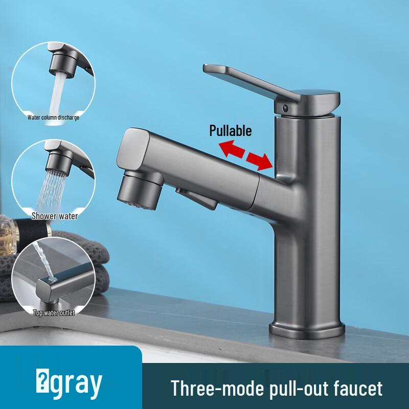 

TLXT Basin Faucet with Pull-Out Spray