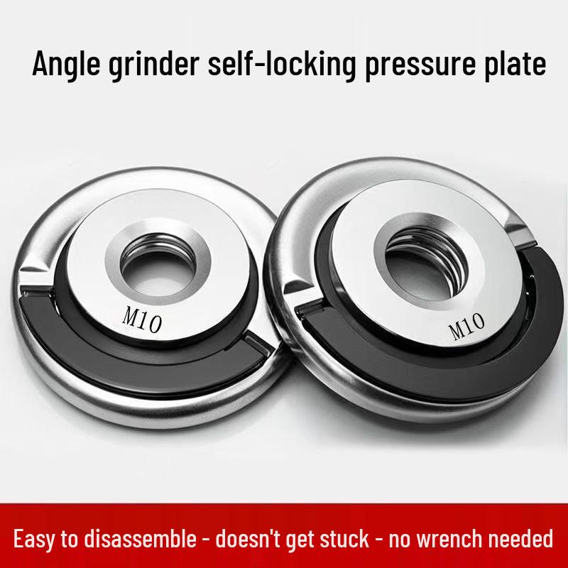 Portable M14/M10 Quick Clamping Angle Grinder Self-Locking Pressure Plate
