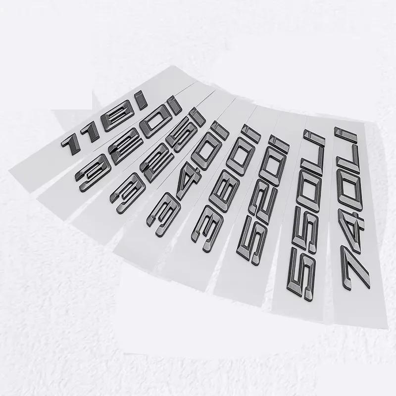 ABS Auto Body Sticker Letters Emblem for BMW 3 5 7 Serie 320Li 325Li 328Li 330Li 335Li 523Li 525Li 528Li 530Li Badge BM5