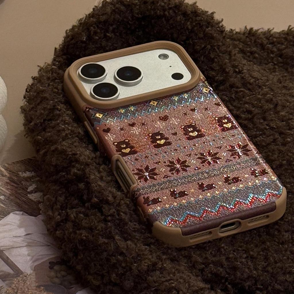Creative Brown Bear Phone Case for iPhone 17 and iPhone 17 Pro Max