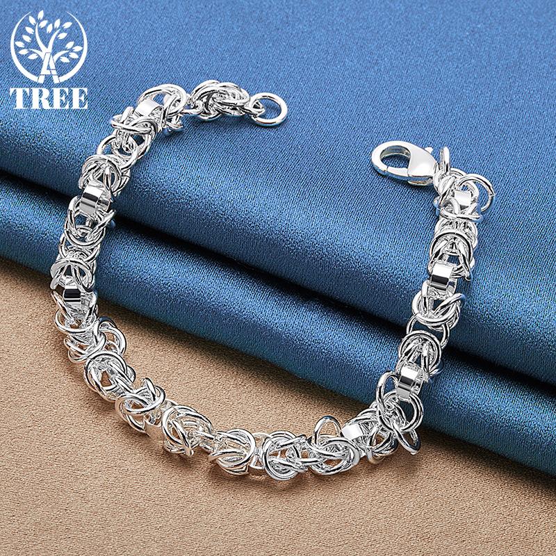 925 Sterling Silver Brand Design Charm Bratara Bijuterii