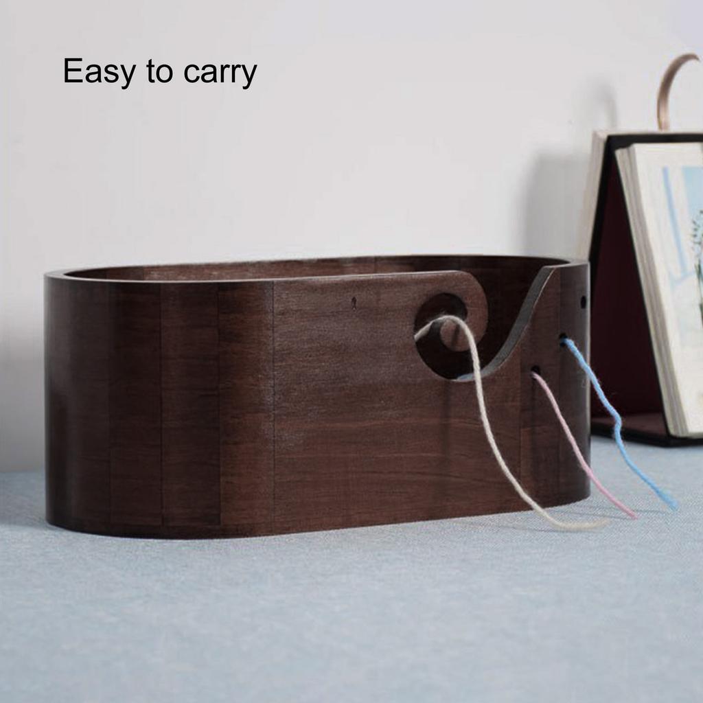 Oval Knitting Bowl Crocheting Bowl Wool Yarn Bowl Holder Knitting Bowl Wool Storage Bowl Knitting Accessories for Daily