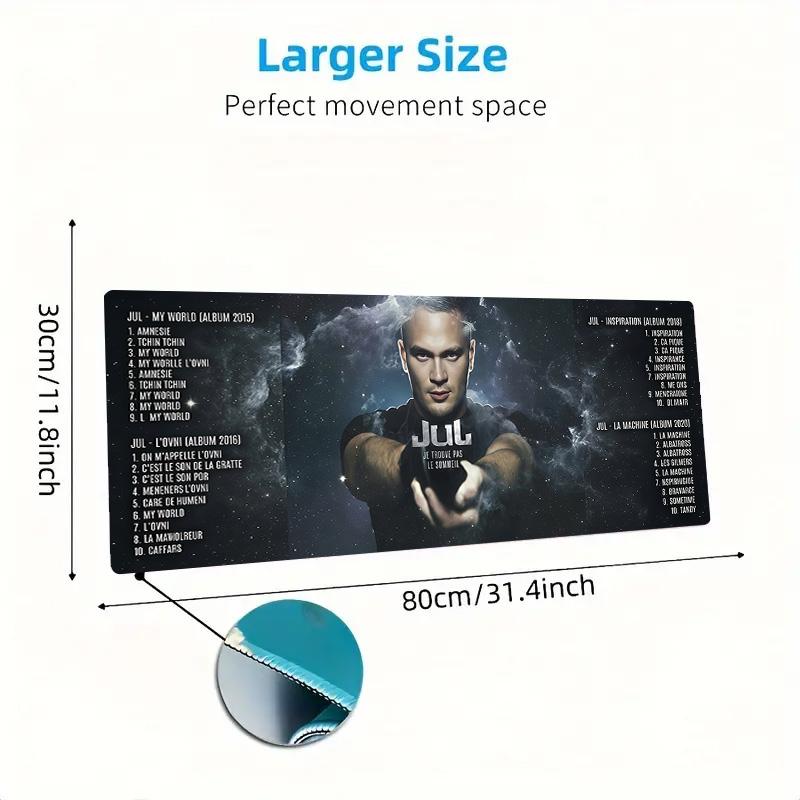 JUL Album Covers Lace Solid Color Mouse Pad Large Gaming Table Cushion Non-slip Laptop Tablet Big Mousepad XXL Mat Mini PC Playmat With Lock edge