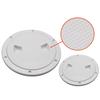 4" 6" 8" Deck Cover Round Hatch Cover Non Slip Screw Out Deck Plate Black White Marine Accessories for Marine Boat RV Yacht