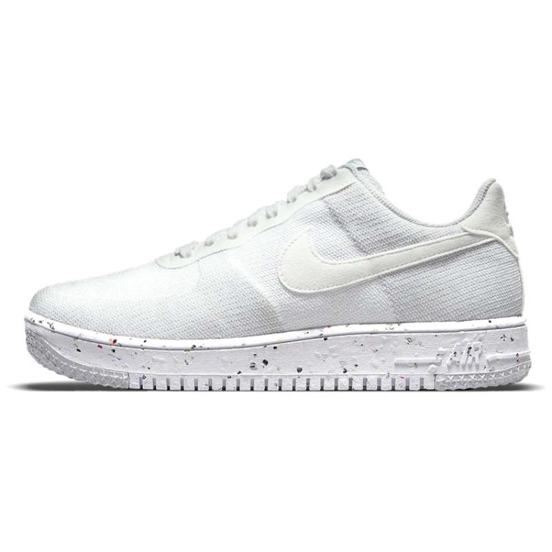 Nike Air Force 1 Low Crater Flyknit White Sneakers DC4831-100