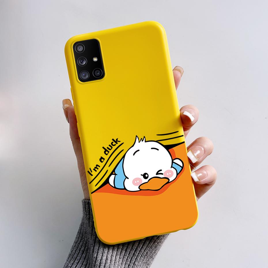 For Samsung Galaxy A51 A71 5G Case SM-A516F SM-A716F Soft Slim Cute Cartoon Frog Back Cover Fundas Bumper For Samsung A 51 Coque