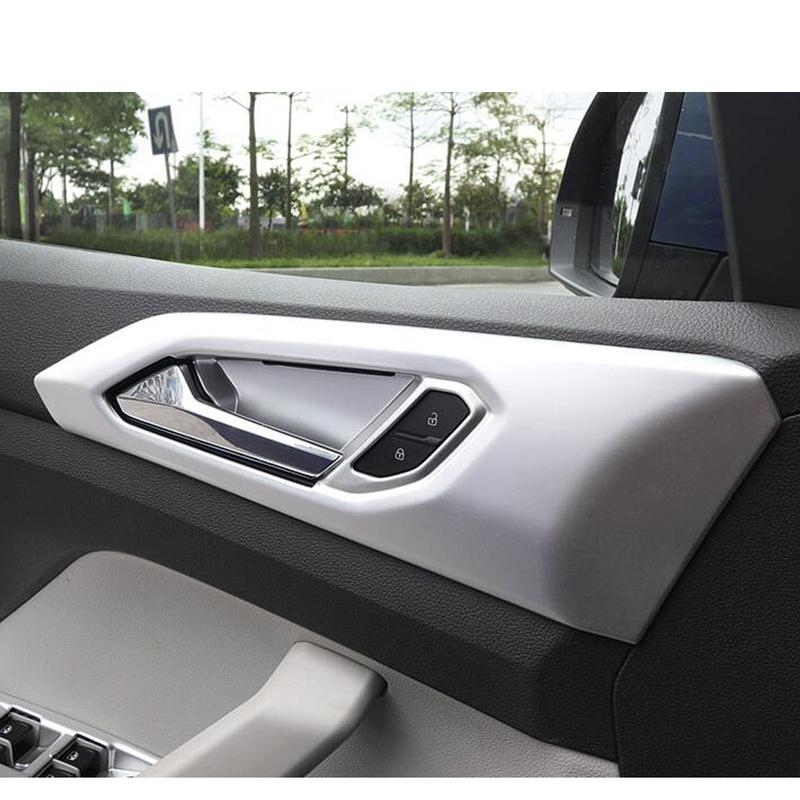 Detector Stick Trim Door Inner Handrail Handle Bowl Armrest Part 4PCs For Volkswagen VW T-cross Tcross
