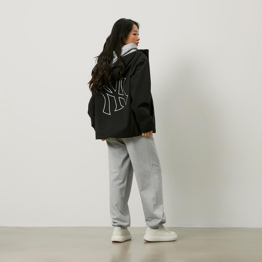 New MLB New York Yankees Basic Collection 24FW Windproof Jacket Unisex Black 3AWJB0344-50BKS