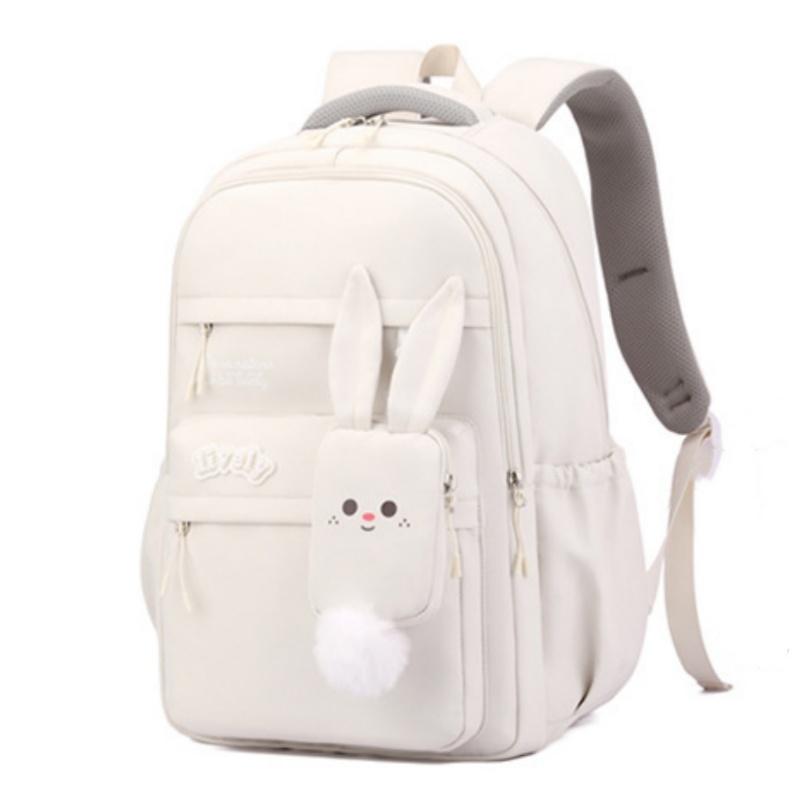 Cute Cartoon Teenager Girl Schoolbag Large Capacity Primary School Grades 3-6 Book Bag Simple Super Lightweight Junior High School Student Backpacks