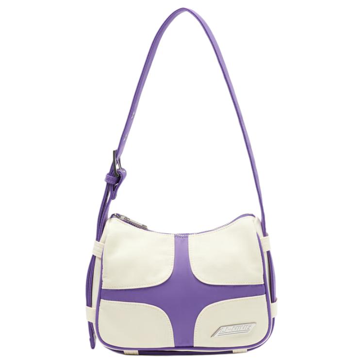 

New LiNing Polyamide With Nylon Handbag, Shoulder Bag Regular Women s White Purple ABDU042-1 22.1*6.6*16.0CM