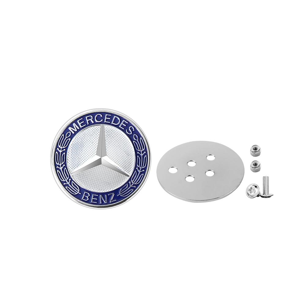 

GLC GLB 1pc Car Metal Flat Hood Emblem Front Badge Logo Sticker For Mercedes Benz AMG W212 W213 W205 W177 W247 W176 CLS CLA CLK