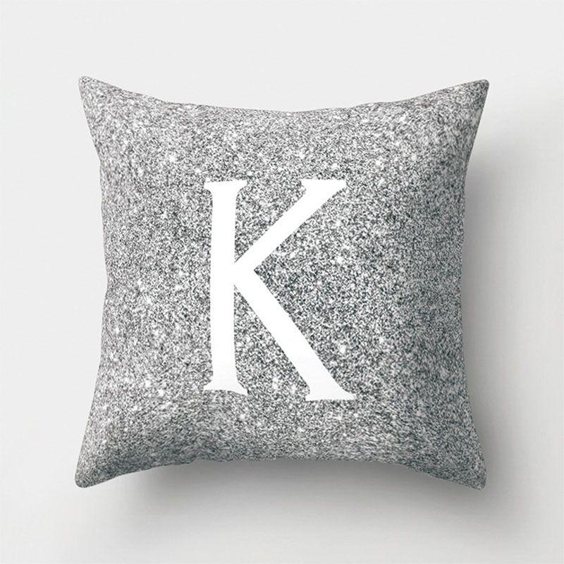 Buy Letter Cushion Rose Gold Glitter Throw Pillow Case Cover Home Sofa Decor 45cm at affordable