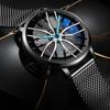 Boruse Trend Caliper Wheel Hub Watch Men'S Waterproof Luminous Automatic Quartz Watch