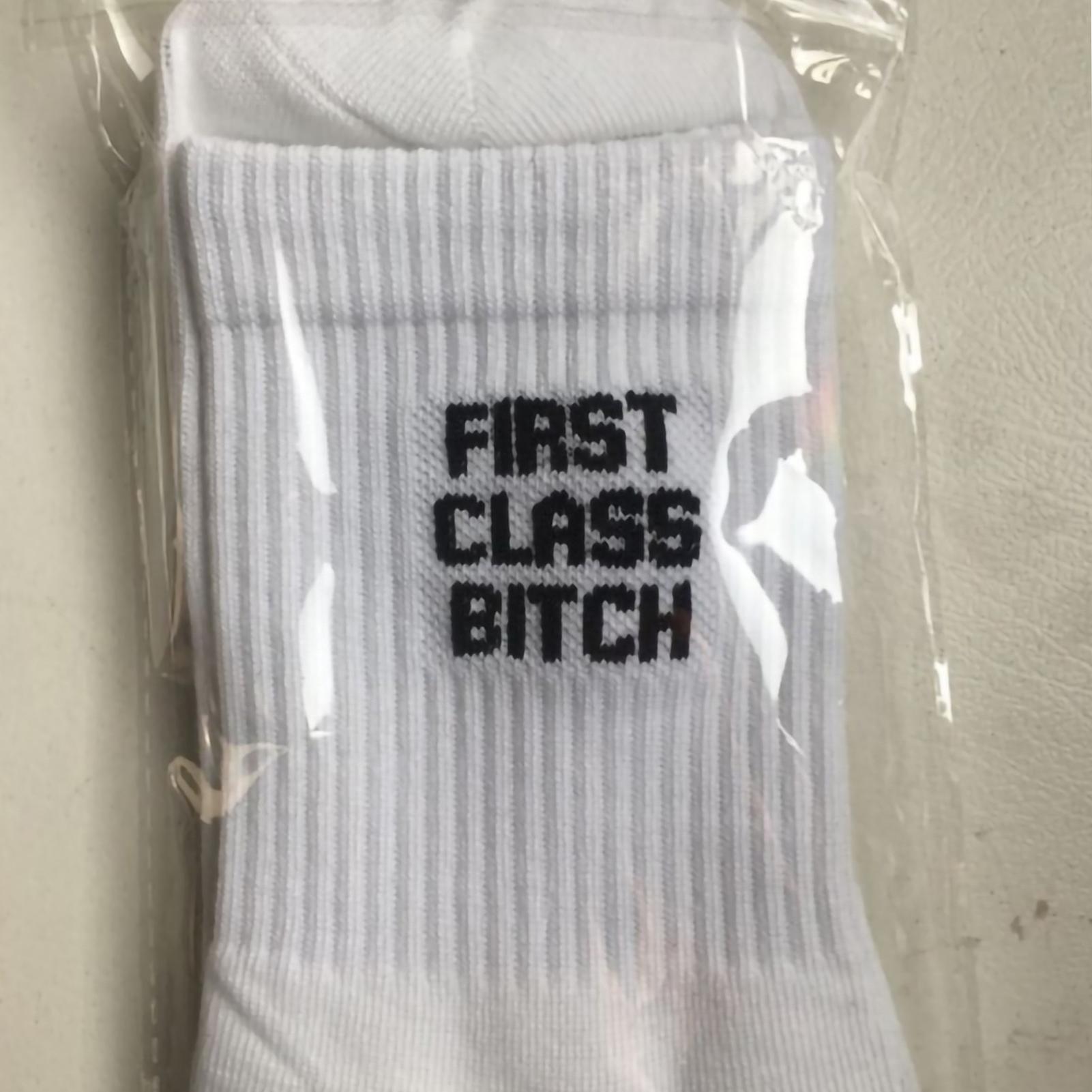 

Unisex Running Socks Soft Polyester Funny Letters Printed Sport Socks for Summer AutumnFUCK OFF