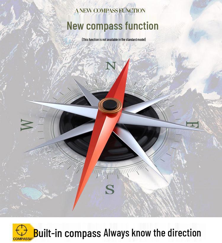 Hochleistungs-10x50-HD-Wasserdichtes-Nachtsichtfernglas mit Kompass und Entfernungsmesser für den Außenbereich