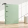 Smooth Page Turning Binder 4-Hole Document Folder/A4 File Bag, Durable PP Portable Storage Notebook Production Folder Folder, Macaron Colors