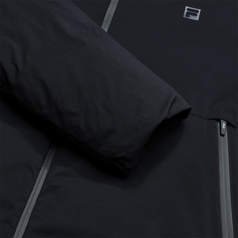 FILA Golf Series Casual Sports Commuter Versatile Goose Down Warm Woven Stand Collar Down Jacket Men outerwear Legendary-Blue A61M545907FNV