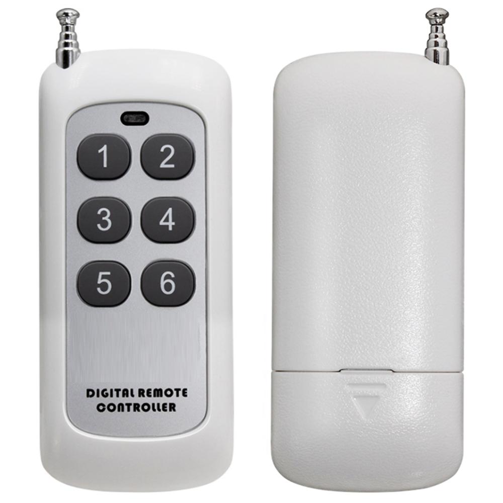 FEDEREMOTE FR909 6-Button RF Remote Control 315/433MHz Universal Long Distance Learning Code Electronics Door/Gate/Car Opener Air Conditioner