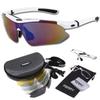 FERRY Polarized Sports Full Set of 5 Replacement White Sunglasses, Lenses, Unisex,