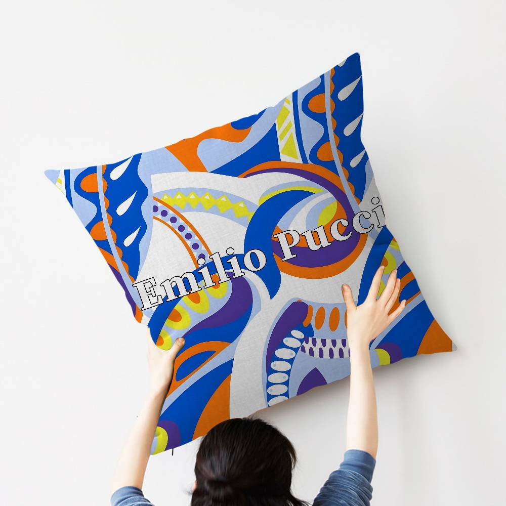 Fashion EEEEmilio logo PPucci Maple Design Cushion Cover Happy Autumn Harvest decor Holiday Decorati Pillow Cover