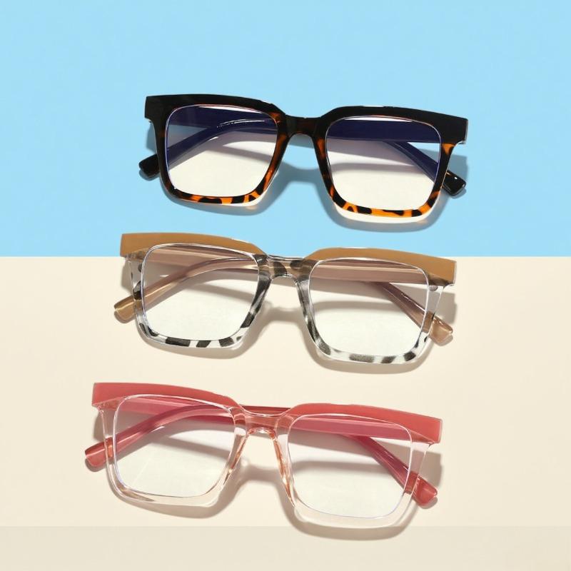Retro Square Frame Transparent High Definition Anti Blue Light Reading Glasses Men Women Fashion Computer Presbyopia Eyeglasses