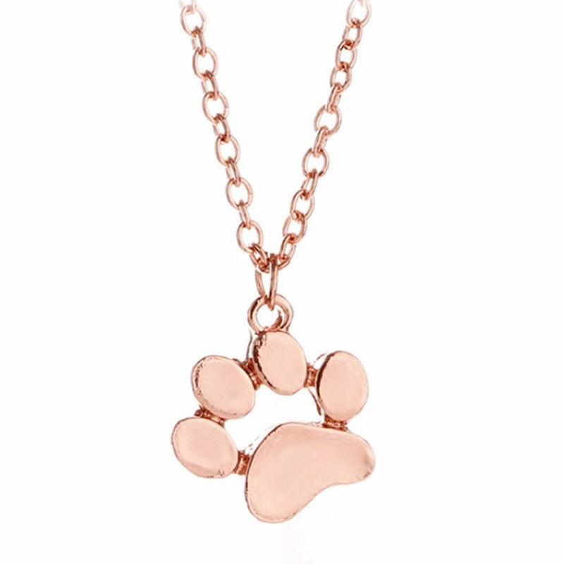 Buy Tassut Cat and Dog Necklace Paw Print Animal Necklaces Statement of