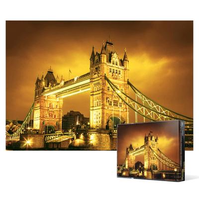 The Golden, Brilliant London Tower Bridge [Mini] - 2000 Piece Jigsaw Puzzle, Popular Korean Puzzle