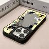 Creative cartoon black cat pattern multifunctional makeup mirror phone case suitable for iPhone 17 16 15 14 13 12 11Pro/Max/Plus