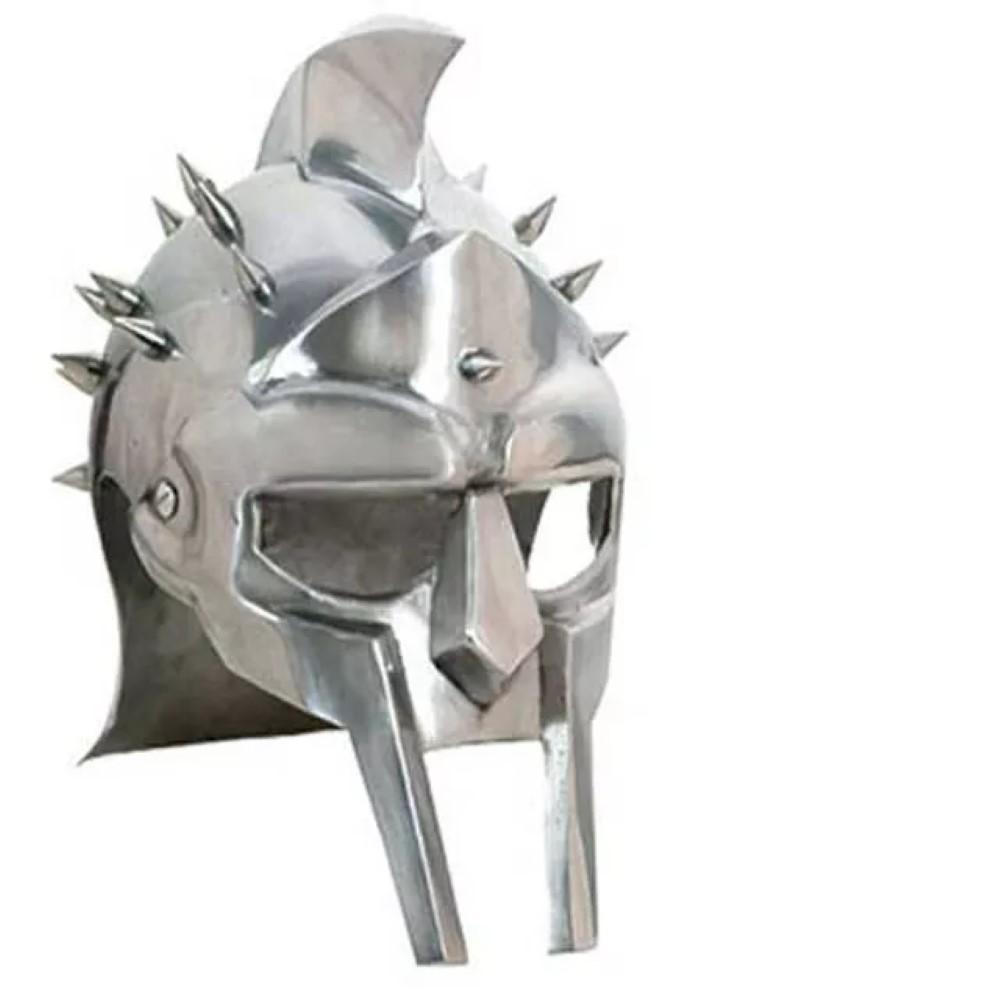 Starožitná replika kovové helmy Gladiator Maximus Arena v plné velikosti