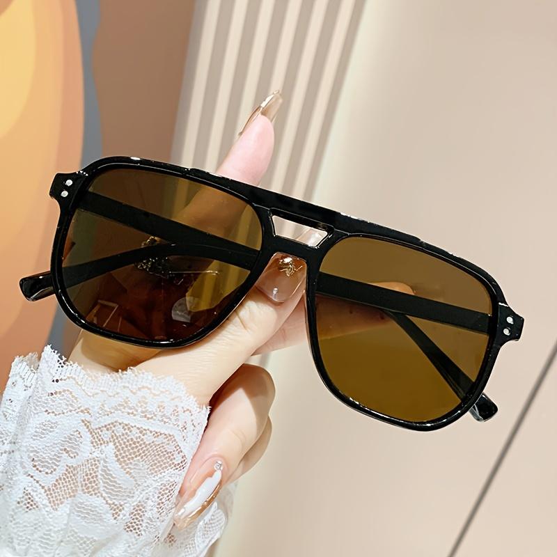 Preppy Fashion Glasses Unisex Full Rim Hand Washable with Decorate Lens Function, for Daily Wear, Running, Fishing, Climbing