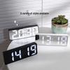 Luminous LED Digital Desktop Clock with Mirror Display and Alarm