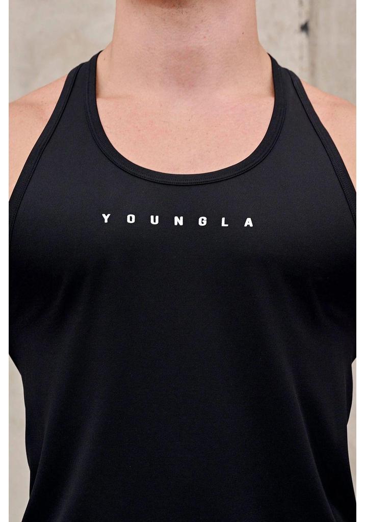 YoungLA Herren Slim-Fit Ärmelloses Schnelltrocknendes Muskel-Tanktop