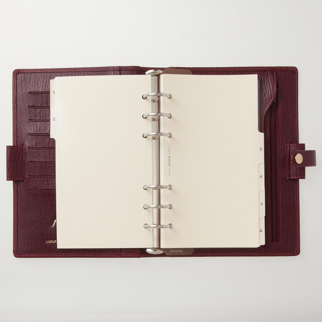 Filofax Chester System Organizer Bible Red 028505