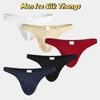 Zachte Lage Taille Heren IJszijde String Onderbroek Lingerie Heren Slipjes Ondergoed Effen Kleur Heren Slips Heren