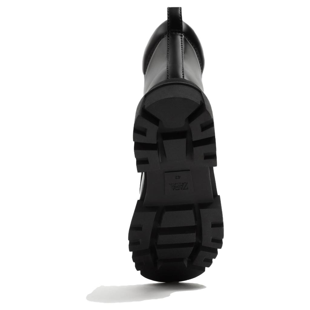 Zara Modne Eleganckie Wszechstronne Krótkie Buty Martin Męskie Czarne 12053420800