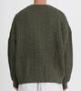 Beoteunseoul Waffle Heathered Round Oversized Knit (Khaki)