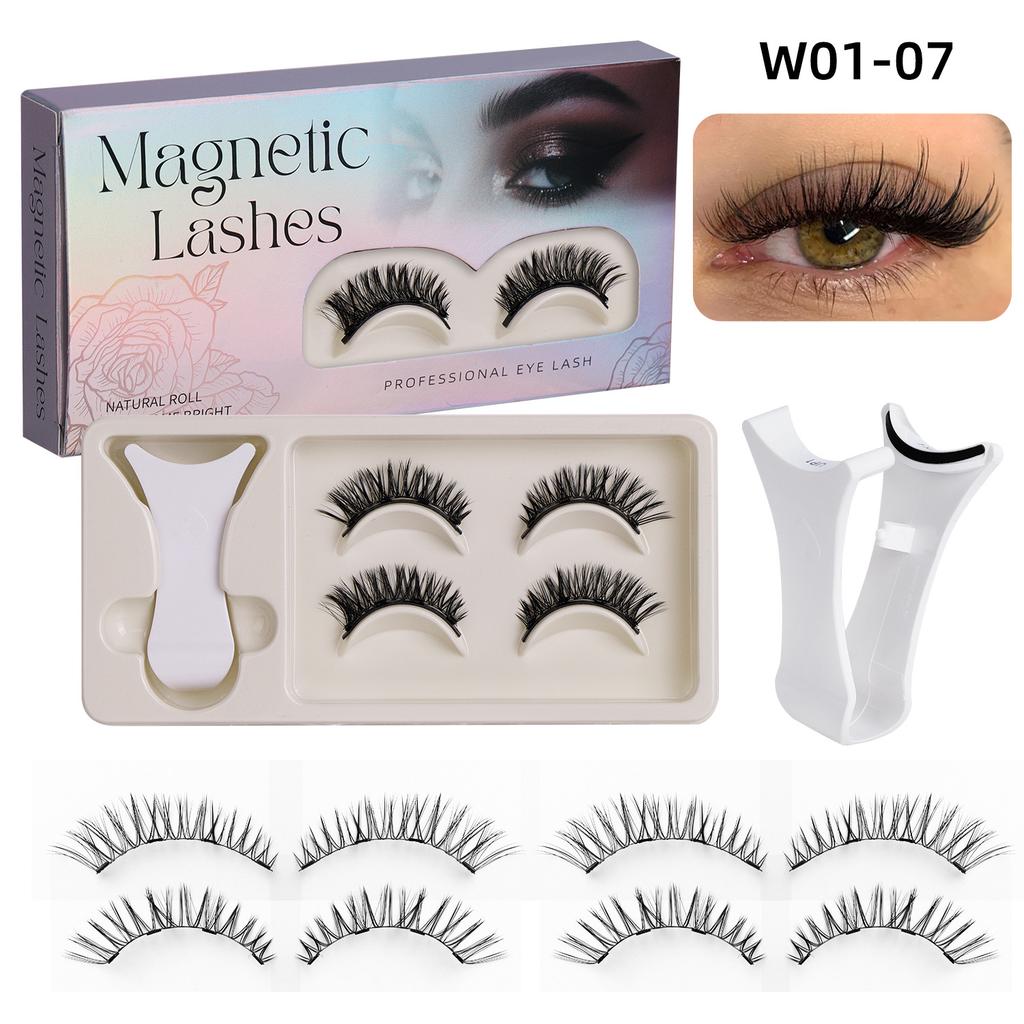 2 Pairs Magnetic Eyelashes - Premium Box Set with Carrying Case