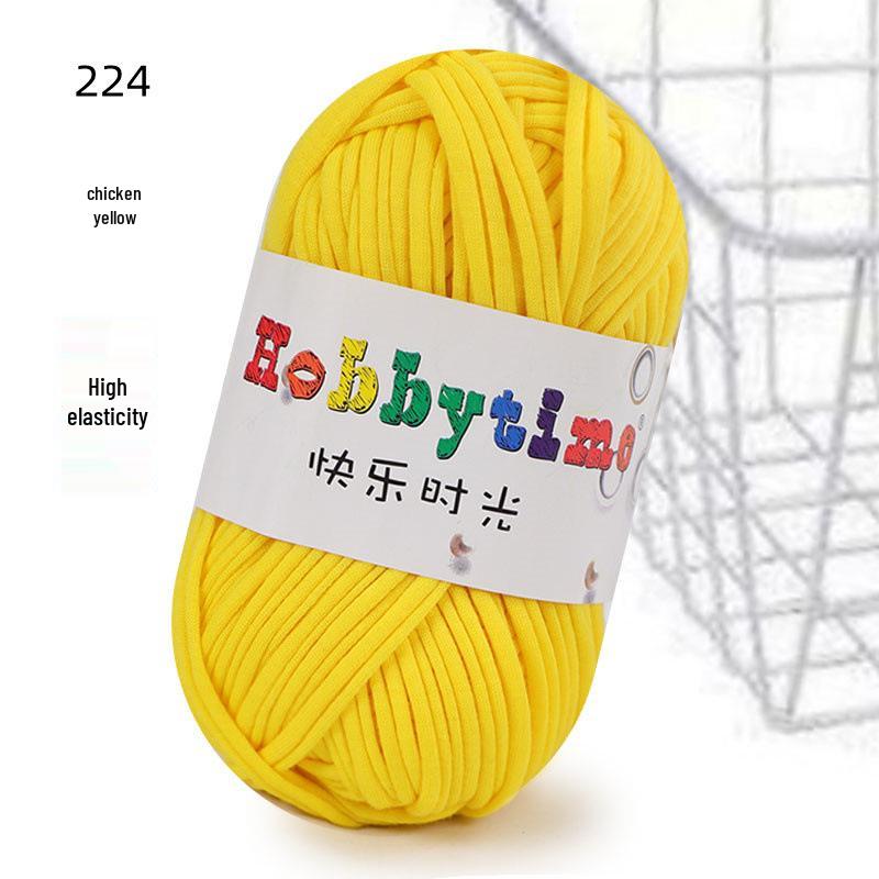 Cloth Strip Yarn DIY Crochet Kit: Handmade Bag, Knitting Material for Cushions, Carpets, and Dolls