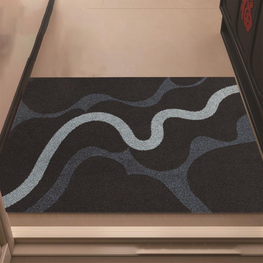 Waterproof Welcome Door Mats Geometric Wave Pattern Floor Mat Bath Mat Door Rug  Garden
