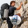 Portable Backpack Strap Pouch Drawstring Shoulder Strap Hanging Bag Water Bottle Holder  Hiking