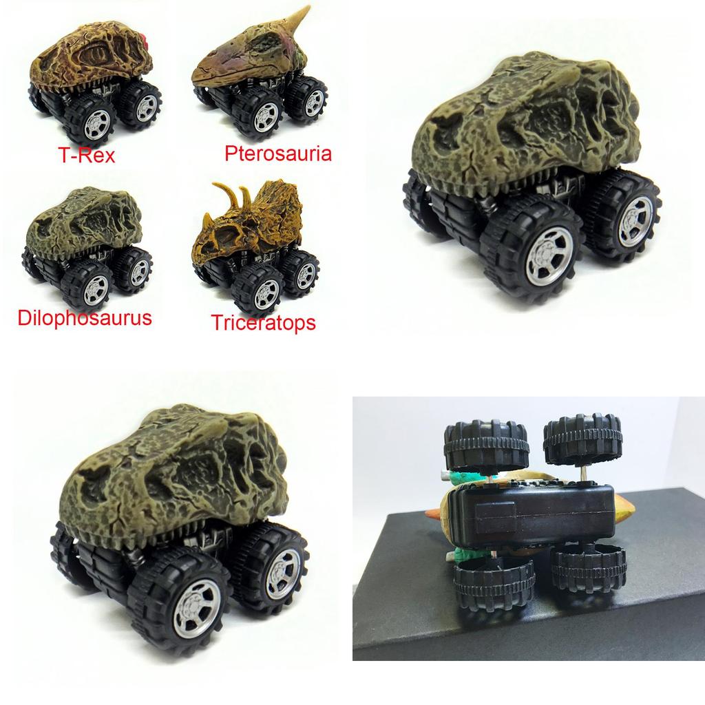Mini Dinosaur Skeleton Car Models Premium Quality Pull Back Car Toys Gift For Kids And Boys