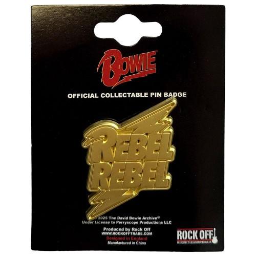 David Bowie Rebel Rebel Pin Badge