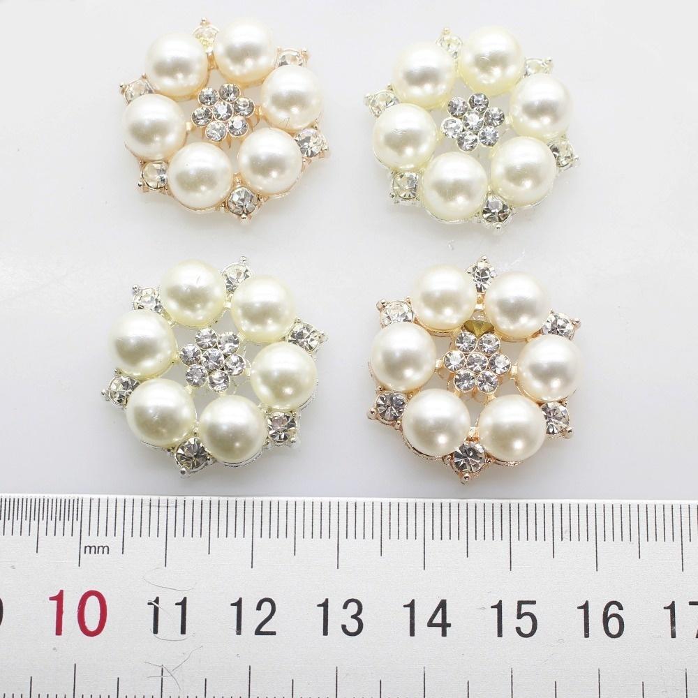 10pcs Rhinestone Pearl Embellishment Buttons Flatback Crafts for Wedding Bow 10pcs Rhinestone Pearl Embellishment Buttons Flatback Crafts for Wedding Bow