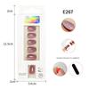 24pcs/Box Women Wearable False Nail Tip Full Cover Artificial Nail Tips Round Head Fake Nails Manicure Tool
