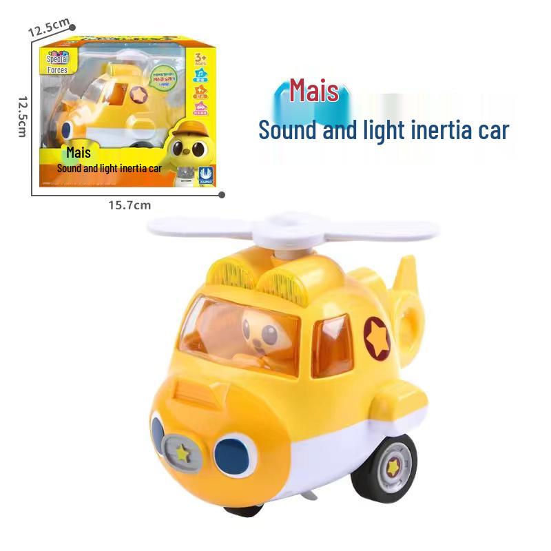 Mini Force X Leo Max Action Figure - Sound & Light Transformer Toy for Kids