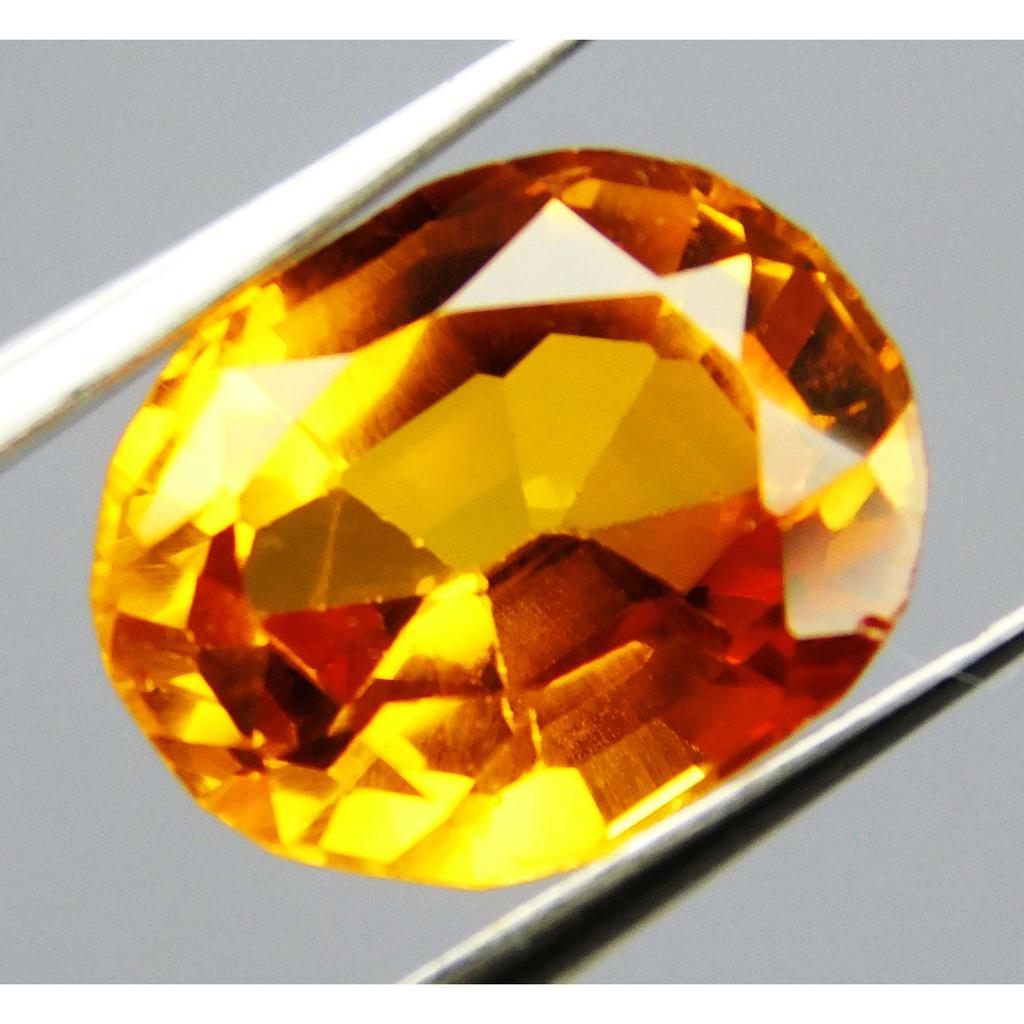 Fire Orange Sapphire 8 Ct Natural Oval Cut Sparkling Tanzania Gems A+