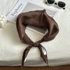 Women's Cotton and Linen Headscarf Hairband Double-sided Triangle Scarf Silk Scarf Baby Scarf Plaid All-match Spring and Autumn