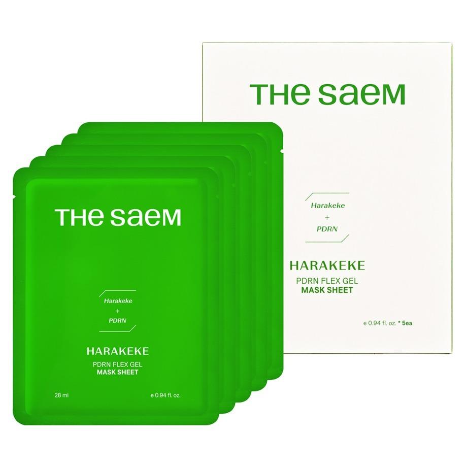 The Saem Urban Eco Harakeke PDRN Flex Gel Mask Sheet (Set of 10) - Vegan Bio-Repair & Deep Hydrating Jelly Mask for Elasticity & Recovery
